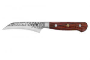 Couteau bec d'oiseau Fukito Rosewood Damas 67 couches 8cm
