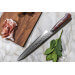 Couteau à découper Fukito Rosewood Damas 67 couches 20cm manche bois de rose