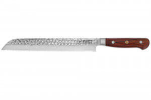 Couteau à pain Fukito Rosewood Damas 67 couches 21cm