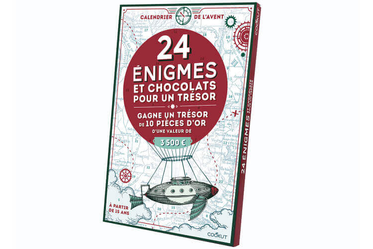 Calendrier de l'Avent 2022 Cookut 24 énigmes et chocolats éthiques