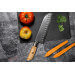 Couteau santoku Fukito Pakka San Mai alvéolé 18cm
