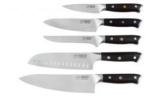 Mallette 5 couteaux de cuisine Fukito Ebène X50