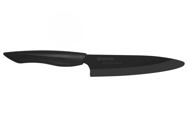 Couteau universel Kyocera lame 13 cm en céramique noire