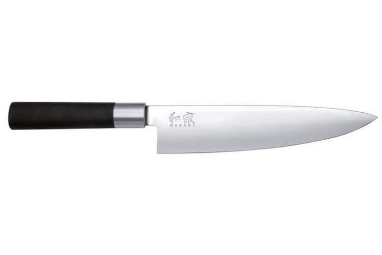 Couteau de chef japonais KAI Wasabi Black lame 20cm