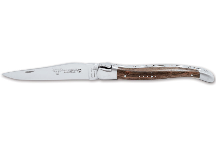 Couteau pliant Laguiole en Aubrac en pistachier manche 12cm