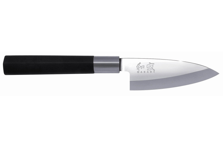 Couteau deba japonais kai wasabi black lame 10.5cm