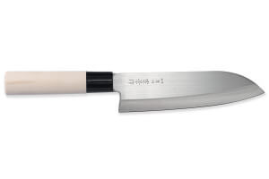 Couteau japonais santoku Chroma Haiku Home 17,5cm manche en honoki