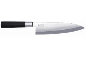 Couteau Deba japonais KAI Wasabi Black lame 21cm