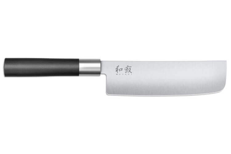Couteau Nakiri japonais KAI Wasabi Black lame 16.5cm