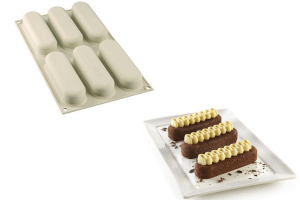 Moule silicone 3D Silikomart Kit pop éclair 6 portions