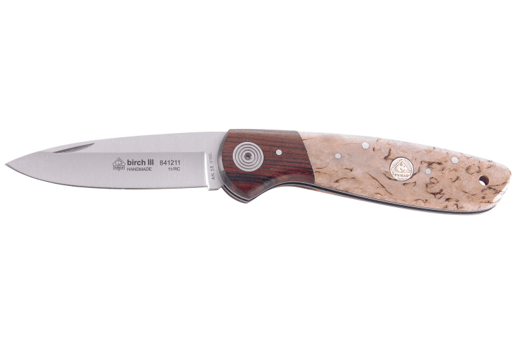 Couteau pliant Puma IP Birch III 341211 manche en bois de bouleau 10,8cm
