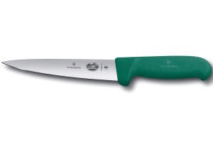 Couteau à désosser et à saigner Victorinox 5.5604.16 lame 16cm manche en fibrox vert