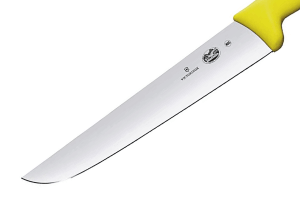 Couteau de boucher Victorinox 5.5208.36 lame 36cm manche fibrox jaune