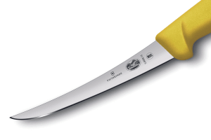 Couteau à désosser Victorinox 5.6608.15 lame renversée 15cm manche en fibrox jaune