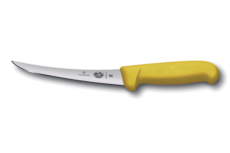 COUTEAU BOUCHER VICTORINOX JAUNE 28CM