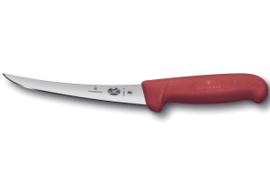 Couteau à désosser Victorinox 5.6601.15 lame renversée 15cm manche en fibrox rouge