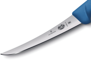 Couteau à désosser Victorinox 5.6602.15 lame renversée 15cm manche en fibrox bleu