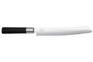 Couteau à pain japonais KAI Wasabi Black lame dentelée 23cm