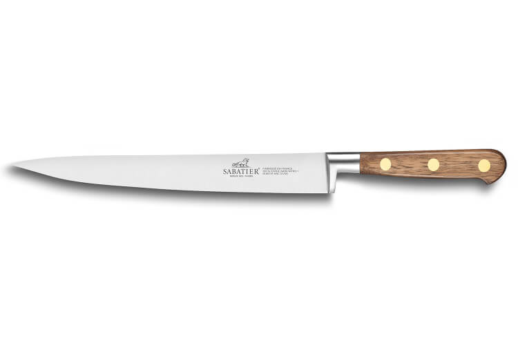 Couteau filet de sole forgé Sabatier Perigord lame 15cm manche en noyer