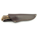 Couteau Puma IP Catamount Stag II 304211 lame 11,1cm manche bois de cerf + étui en cuir