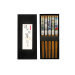 Set de 5 paires de baguettes chinoises en bambou Kutoyama - Modèle 1
