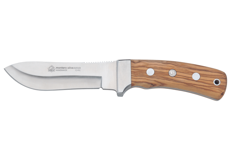 Couteau Puma IP Montero Olive 328512 lame 12cm manche olivier  + étui en cuir