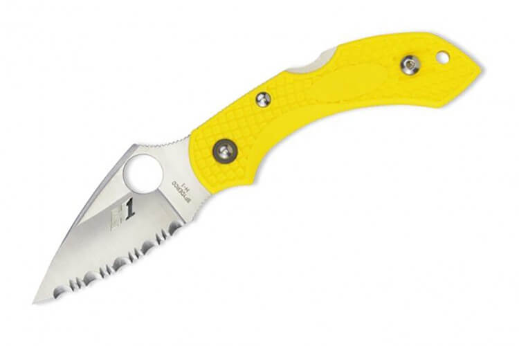 Couteau pliant Spyderco DragonFly 2 Salt C28SYL2 manche en nylon/fibre de verre 8,4cm