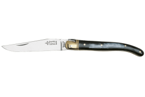 Couteau pliant Laguiole G.DAVID 1771 manche en corne avec mitre en laiton