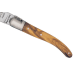 Couteau pliant Laguiole Arbalète G.DAVID 8308 manche en olivier avec mitre en inox mat