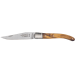 Couteau pliant Laguiole Arbalète G.DAVID 8308 manche en olivier avec mitre en inox mat