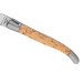 Couteau pliant Laguiole G.DAVID 4512 manche en bois de bouleau avec deux mitres en inox mat