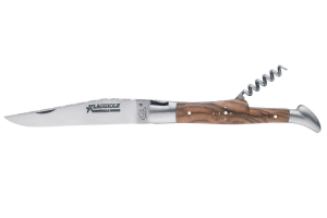 Couteau pliant Laguiole GILLES 8672 manche noyer 12cm avec tire-bouchon