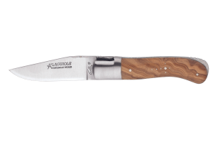 Couteau pliant Laguiole GILLES 9421 manche en bois d'olivier 10,5cm avec mitres