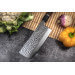 Couteau nakiri Sayuto Desert Damas martelé 17cm