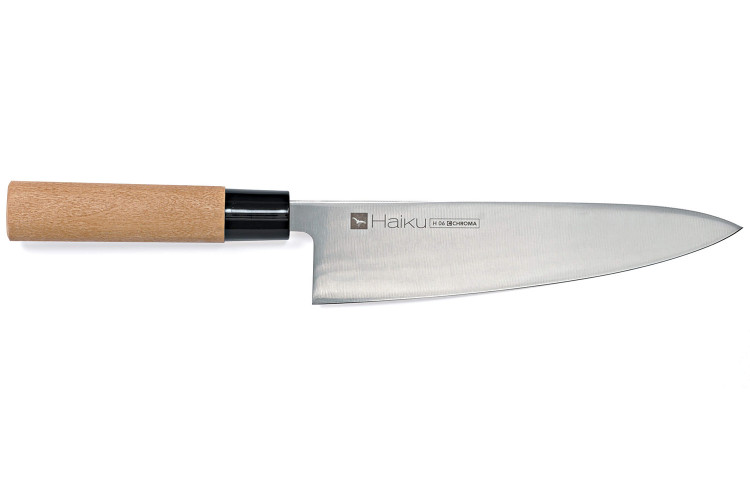Couteau de chef japonais Chroma Haiku 20cm manche Honoki