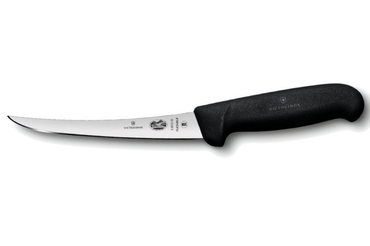 Couteau à désosser Victorinox 5.6613.12 lame flexible 12cm manche fibrox noir