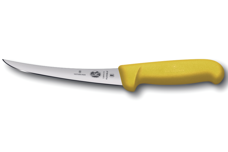 Couteau à désosser Victorinox 5.6618.15 lame flexible 15cm manche fibrox jaune