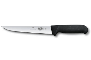 Couteau à saigner/découper Victorinox 5.5503.18 lame 18cm manche fibrox noir