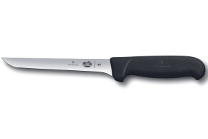 Couteau à désosser Victorinox 5.6303.15 lame usée 15cm manche fibrox noir