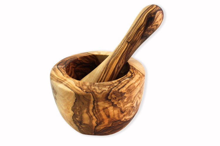 Mortier et pilon B&eacute;rard en olivier diam&egrave;tre 11cm