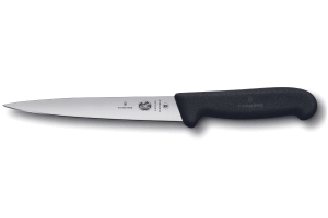 Couteau à dénerver/filet de sole Victorinox 5.3703.18 lame 18cm manche fibrox noir