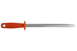 Fusil de boucher Fischer FISCHROM mèche ronde 30cm grain extra fin manche orange