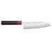 Couteau santoku japonais artisanal Yoshimi Kato Minamo SG2 Tsuchime 17cm