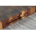 Billot de cuisine Wusaki en bois de noyer damier - 35 x 35 x 4 cm