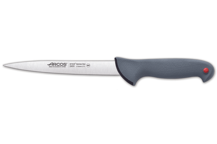 Couteau filet de sole professionnel Arcos Colour Prof  243100 lame 17cm manche en PP