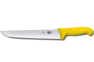 Couteau de boucher Victorinox 5.5208.36 lame 36cm manche fibrox jaune