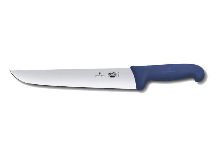 Couteau de boucher Victorinox 5.5202.28 lame 28cm manche fibrox bleu