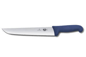 Couteau de boucher Victorinox 5.5202.31 lame 31cm manche fibrox bleu