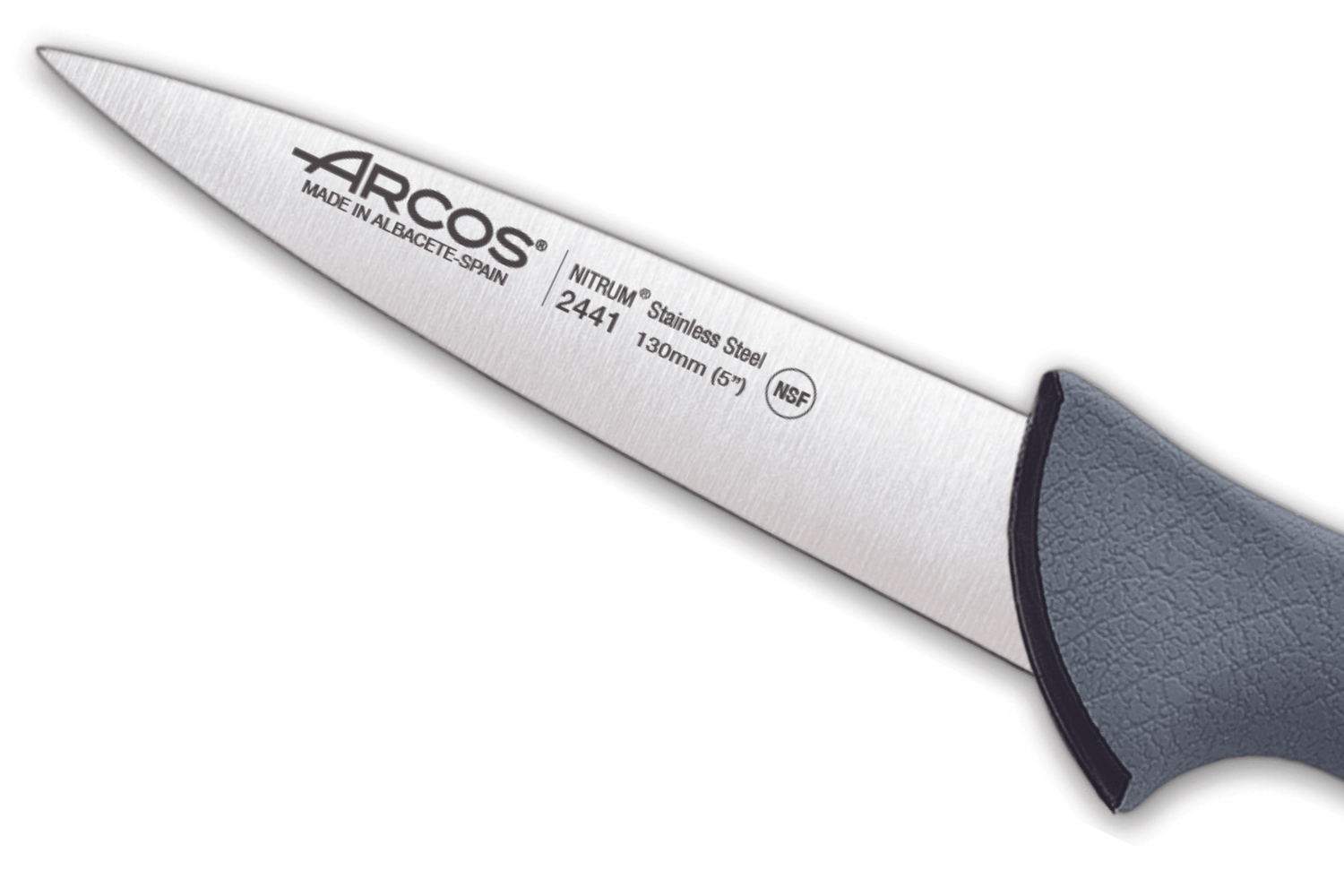 Couteau de chef arcos de la gamme colour prof 241000 manche en pp gris Arcos