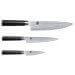 Coffret 3 couteaux japonais Kai Shun Damas